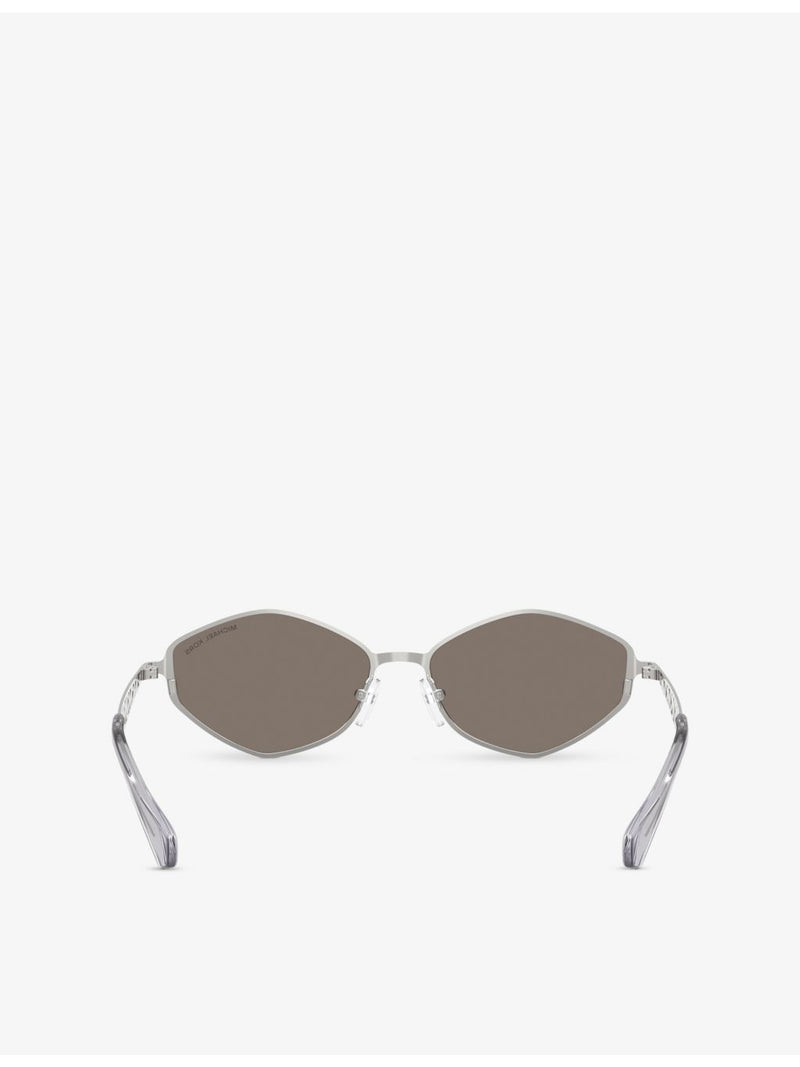 Michael Kors Gold Coast metal sunglasses with irregular frame, MK1181 - British product