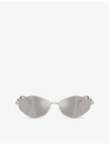Michael Kors Gold Coast metal sunglasses with irregular frame, MK1181 - British product