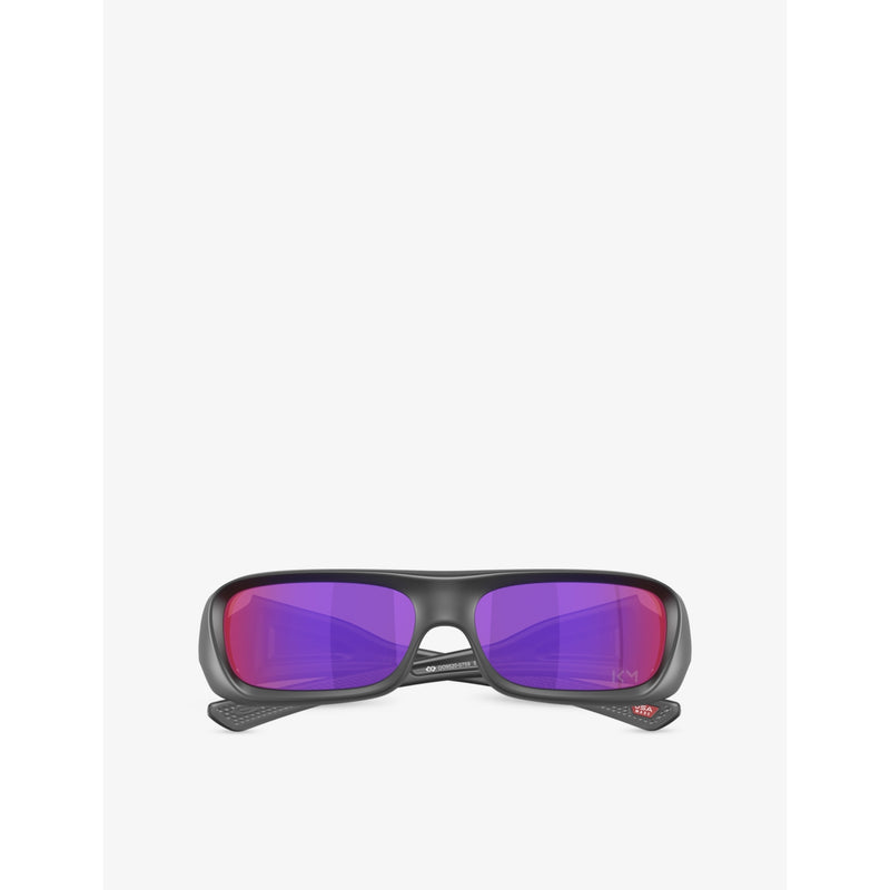 Oakley rectangle-frame polycarbonate sunglasses OO9520, imported from the UK