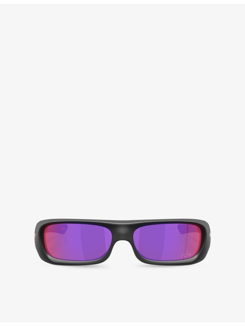 Oakley rectangle-frame polycarbonate sunglasses OO9520, imported from the UK