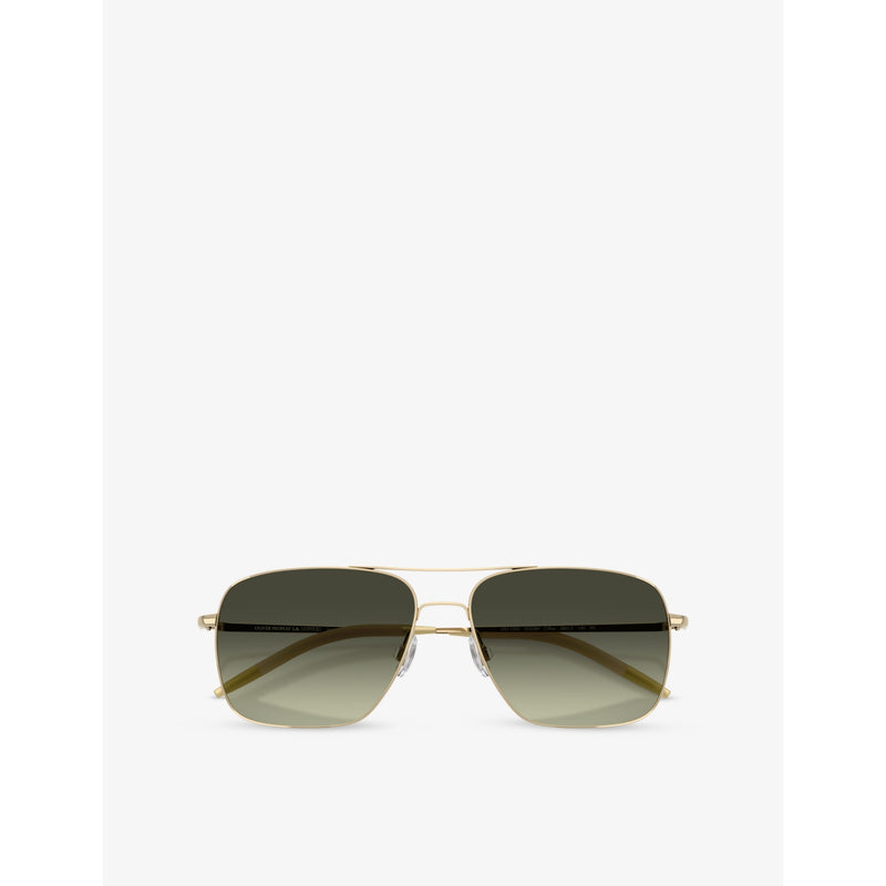 Oliver Peoples Clifton aviator sunglasses, imported from the UK