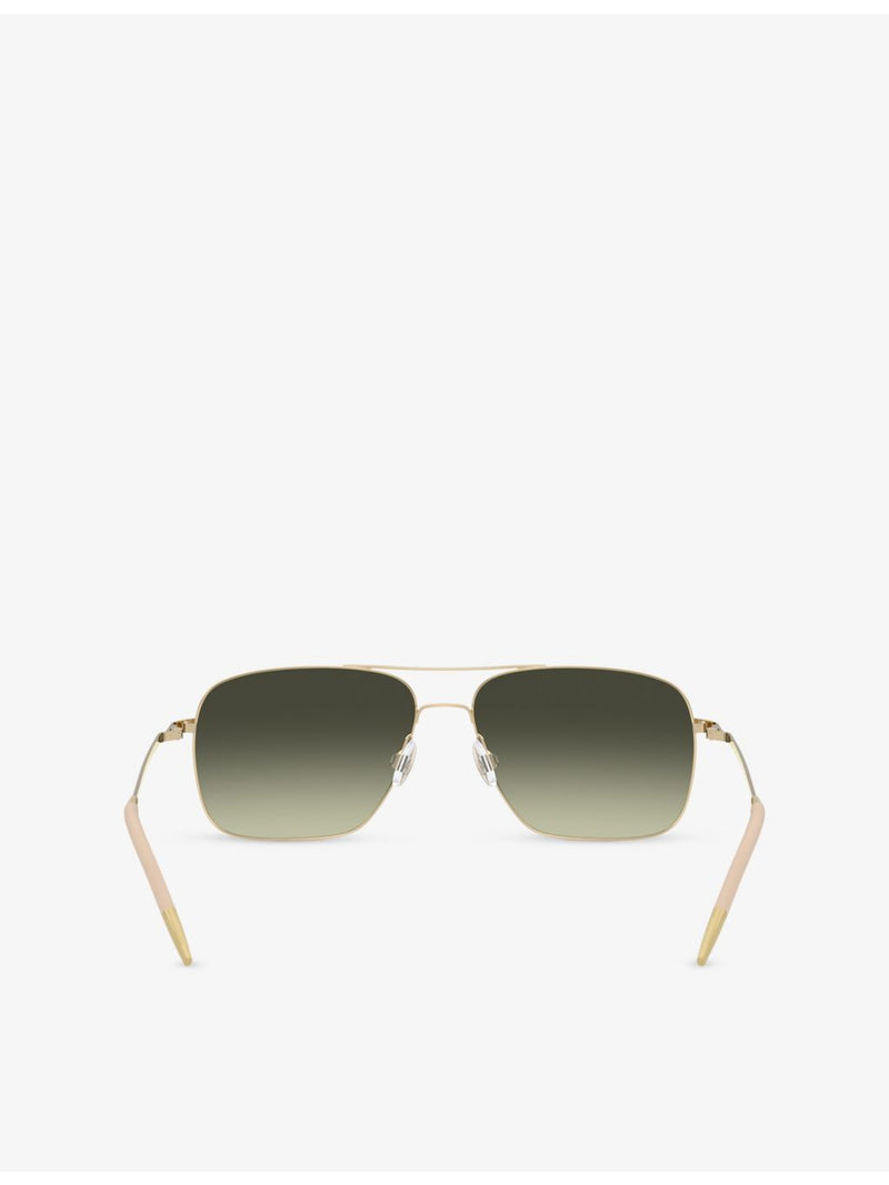 Oliver Peoples Clifton aviator sunglasses, imported from the UK