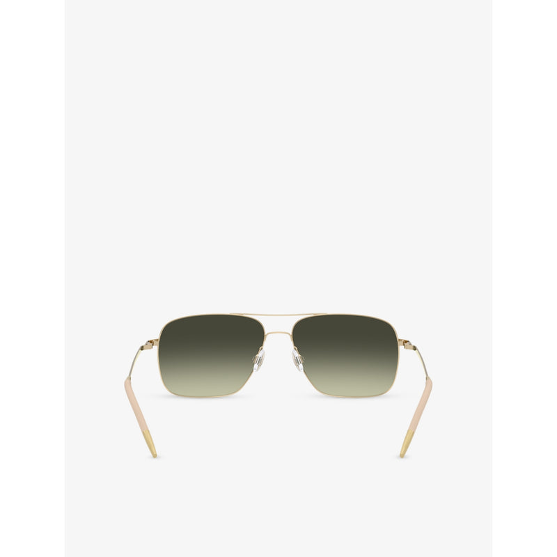 Oliver Peoples Clifton aviator sunglasses, imported from the UK
