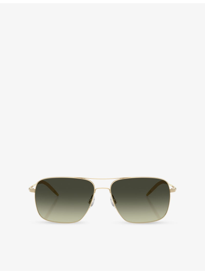 Oliver Peoples Clifton aviator sunglasses, imported from the UK
