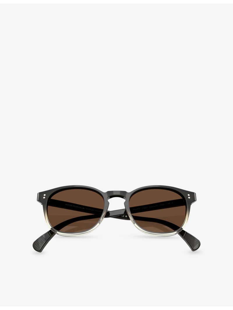 Oliver Peoples Finley round-frame acetate sunglasses, imported from the UK