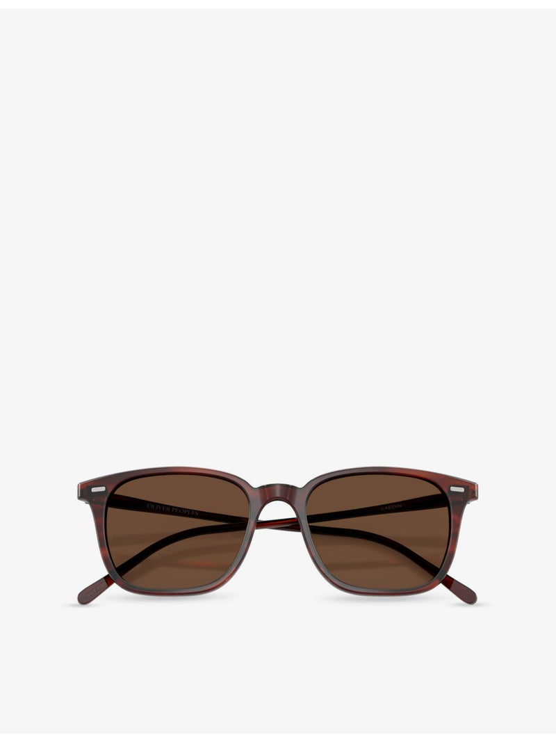 Oliver Peoples Laedin square-frame acetate sunglasses - British product