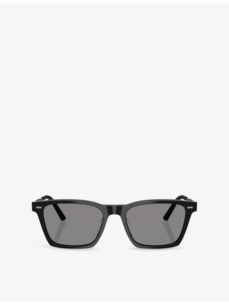Oliver Peoples square-frame acetate sunglasses 54mm lens, imported from the UK