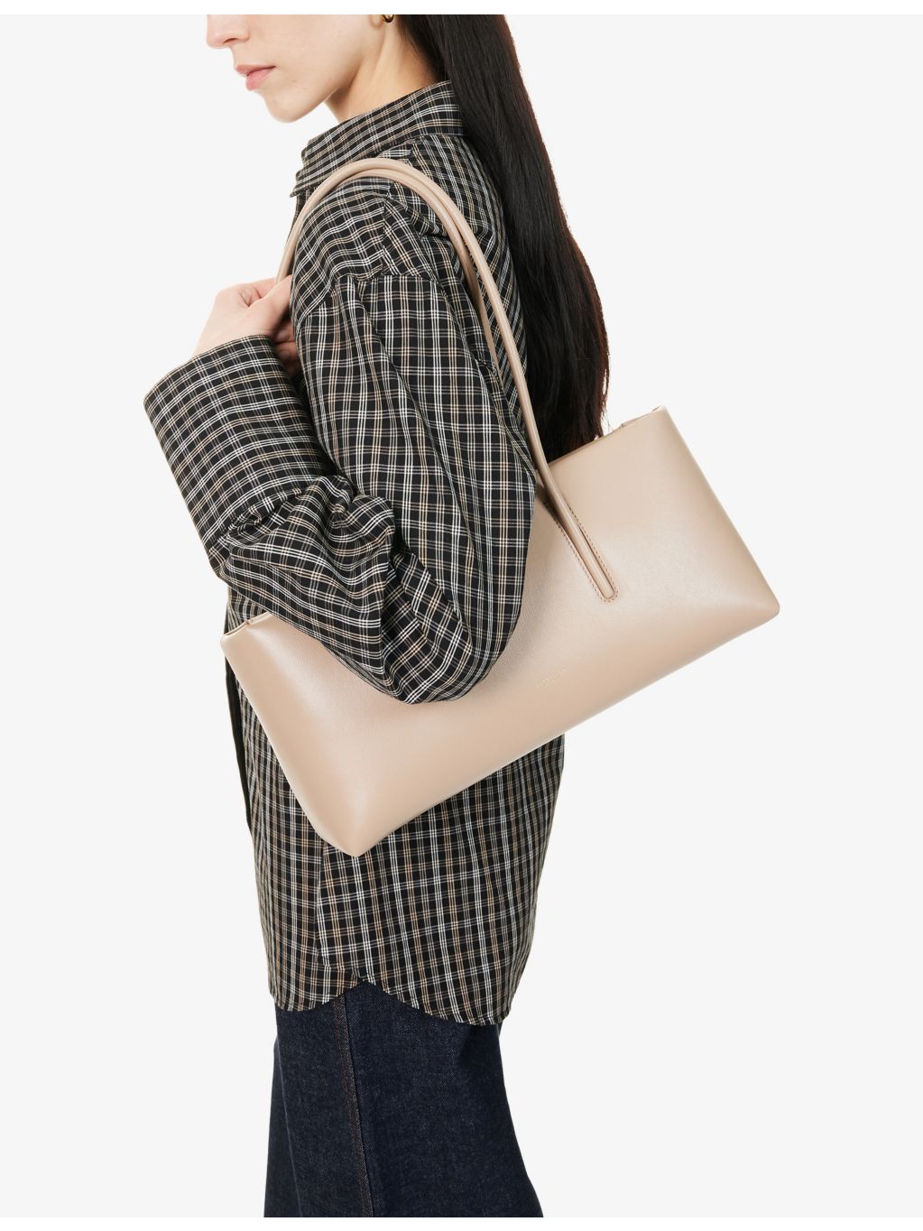 Demellier Stockholm leather shoulder bag, imported from the UK