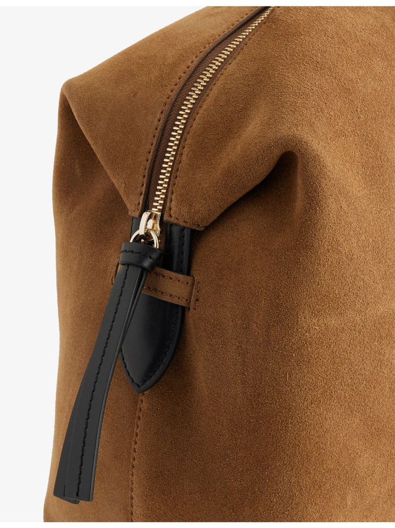 DeMellier Stockholm suede shoulder bag 45cm, imported from the UK