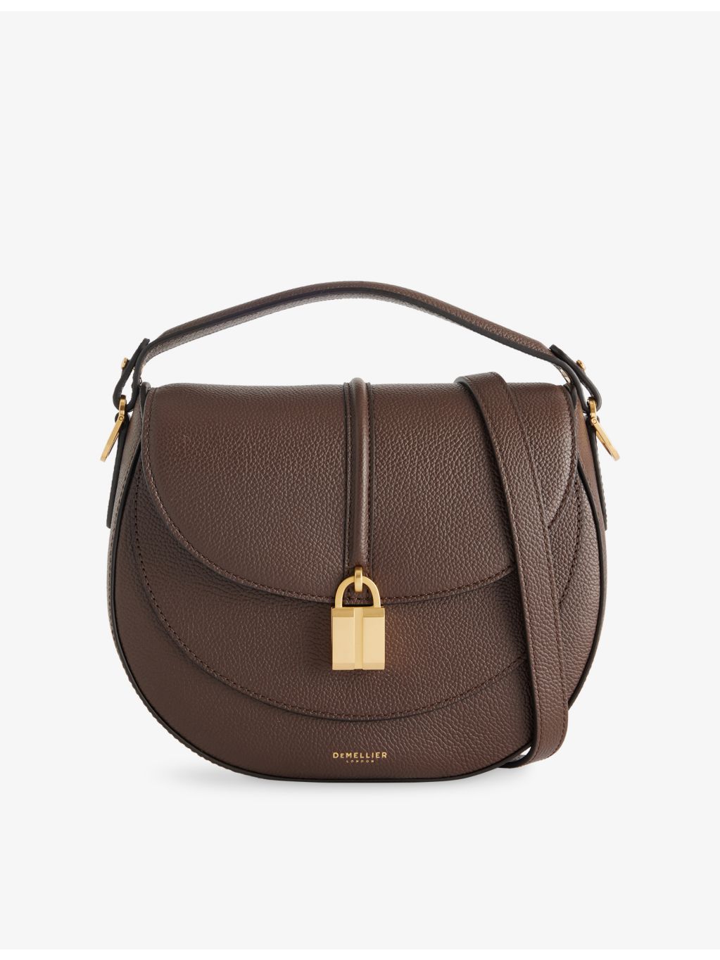 Demellier Siena saddle leather shoulder bag (British brand)