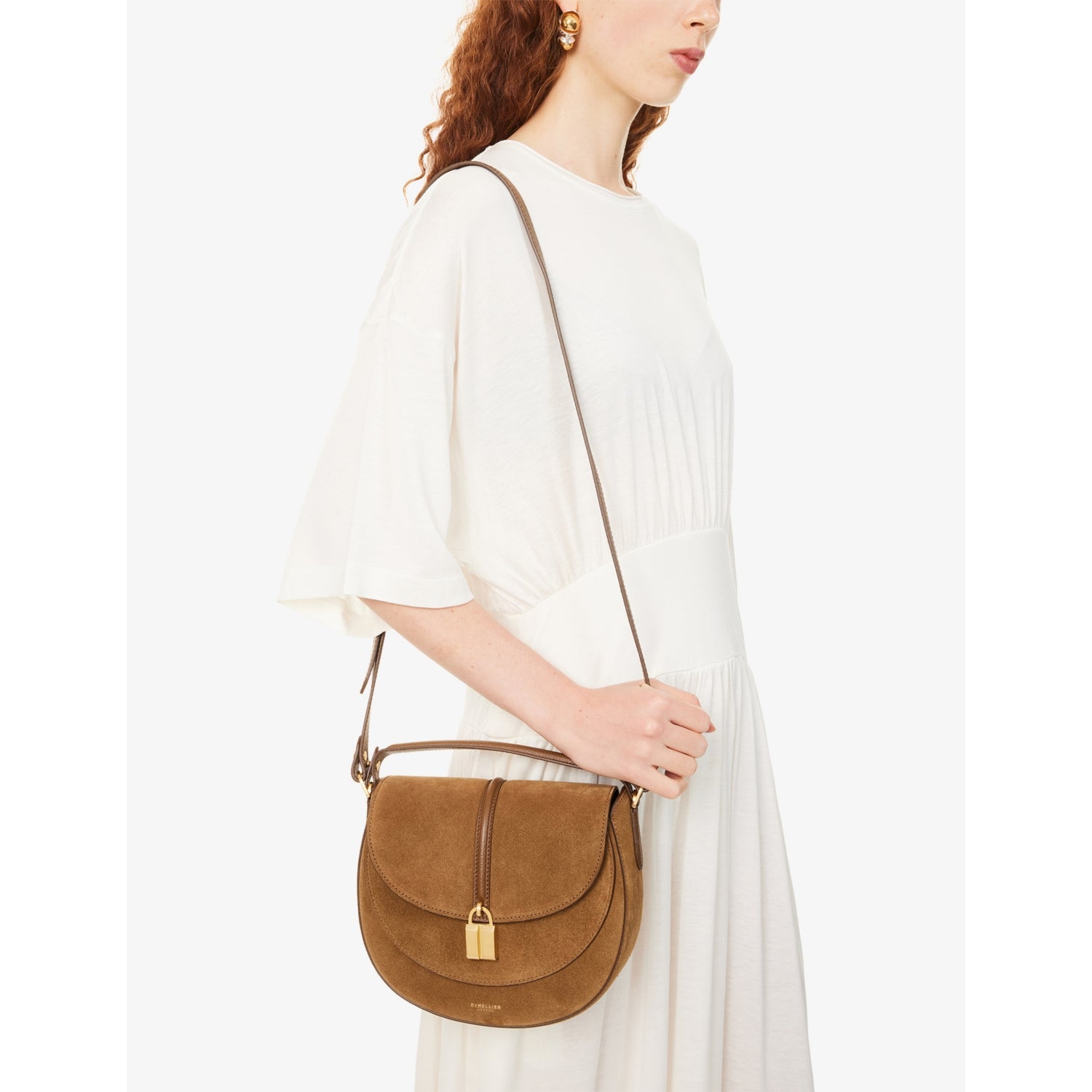 Demellier Siena saddle leather shoulder bag, British brand