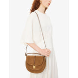 Demellier Siena saddle leather shoulder bag, British brand
