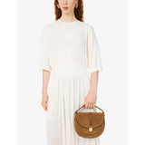 Demellier Siena saddle leather shoulder bag, British brand
