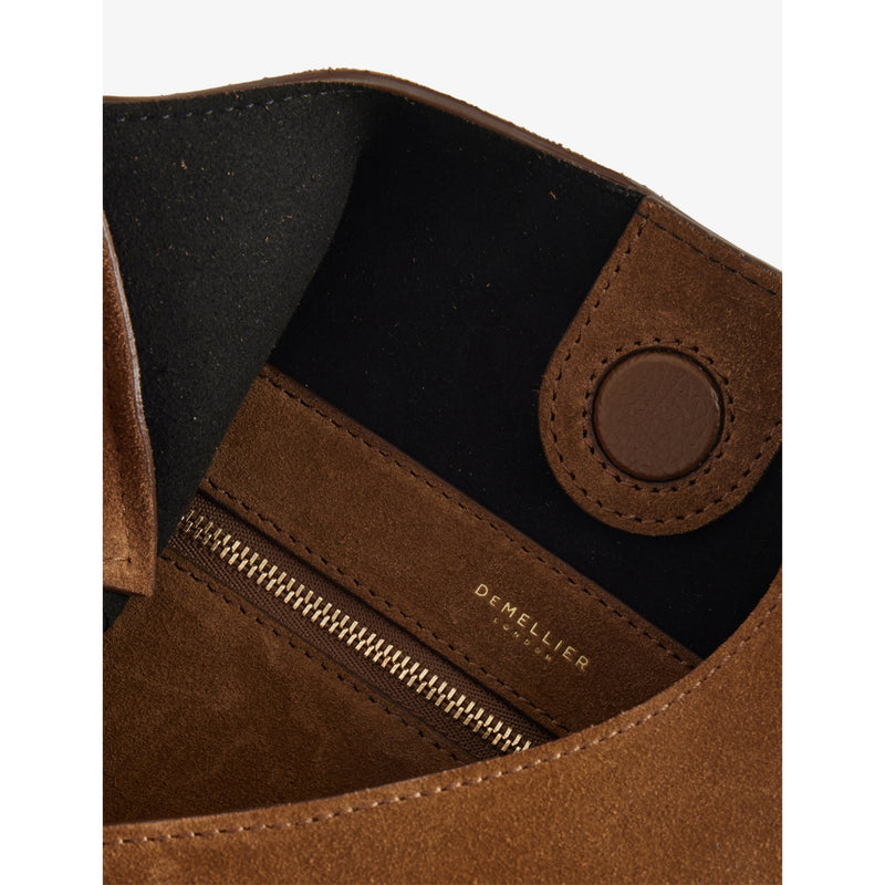 Demellier Siena leather bucket shoulder bag (British brand)