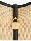 Demellier Siena raffia shoulder bag, imported from the UK