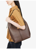 Demellier Siena leather bucket shoulder bag (British brand)