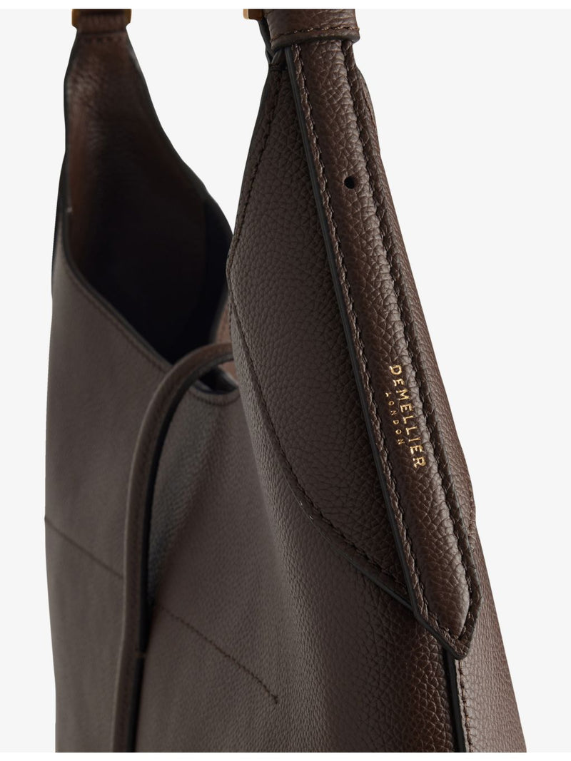 Demellier Siena leather bucket shoulder bag (British brand)