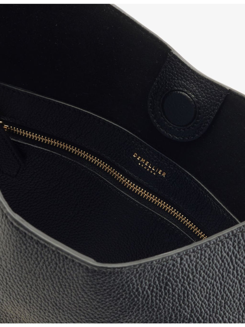 Demellier Siena leather bucket bag, imported from the UK