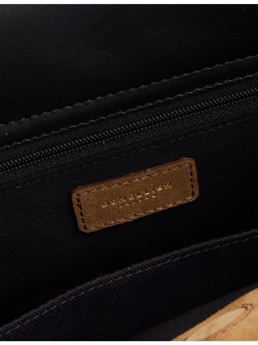 Demellier Midi Hudson leather tote bag with shoulder strap, UK version