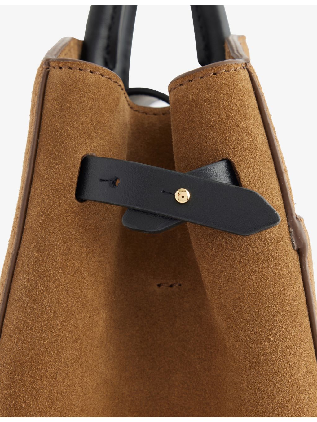 Demellier Midi Hudson leather tote bag with shoulder strap, UK version