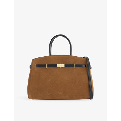 selfridges Demellier Midi Hudson Leather Tote Bag- Buy online at McGrocer