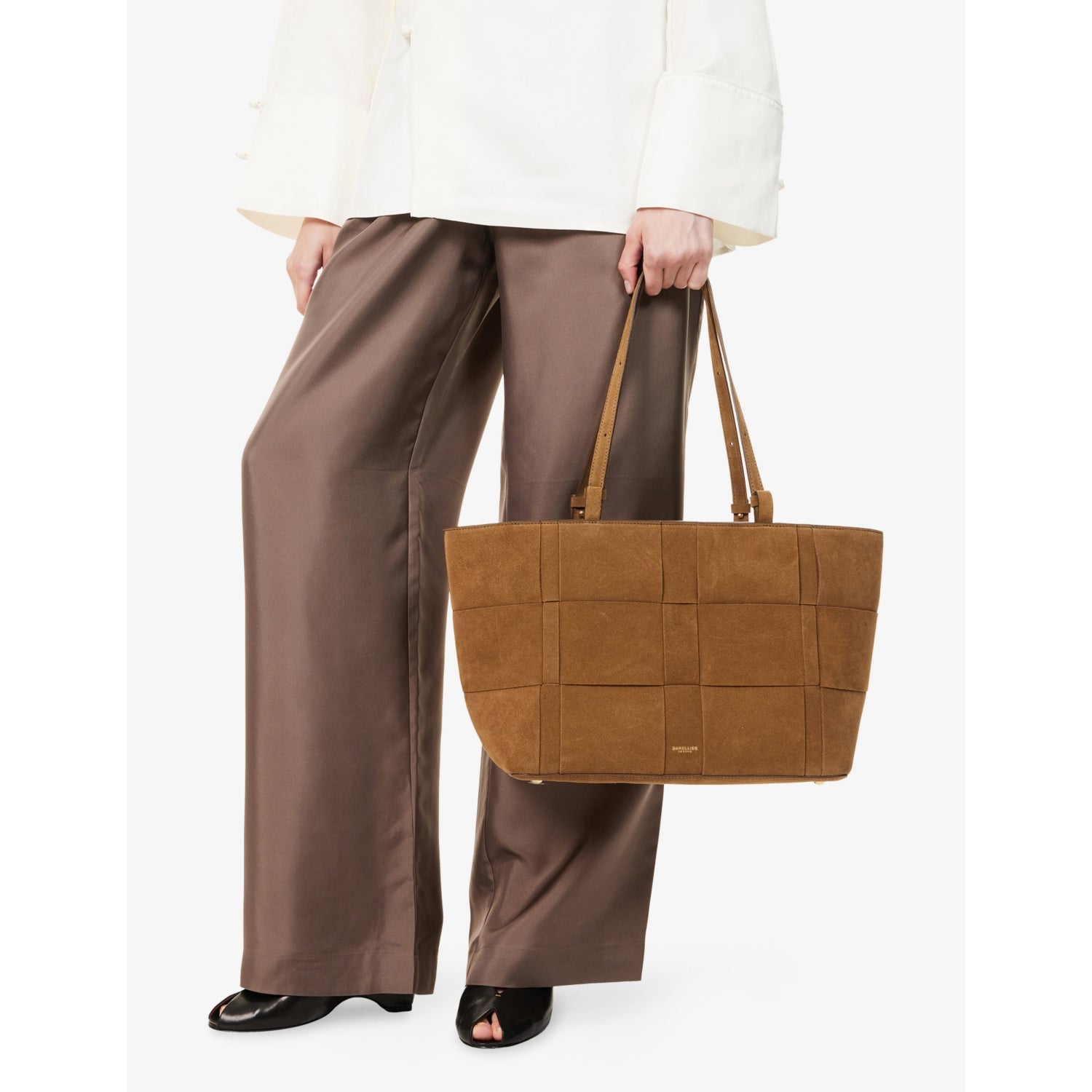 Demellier Florence leather tote bag, imported from the UK