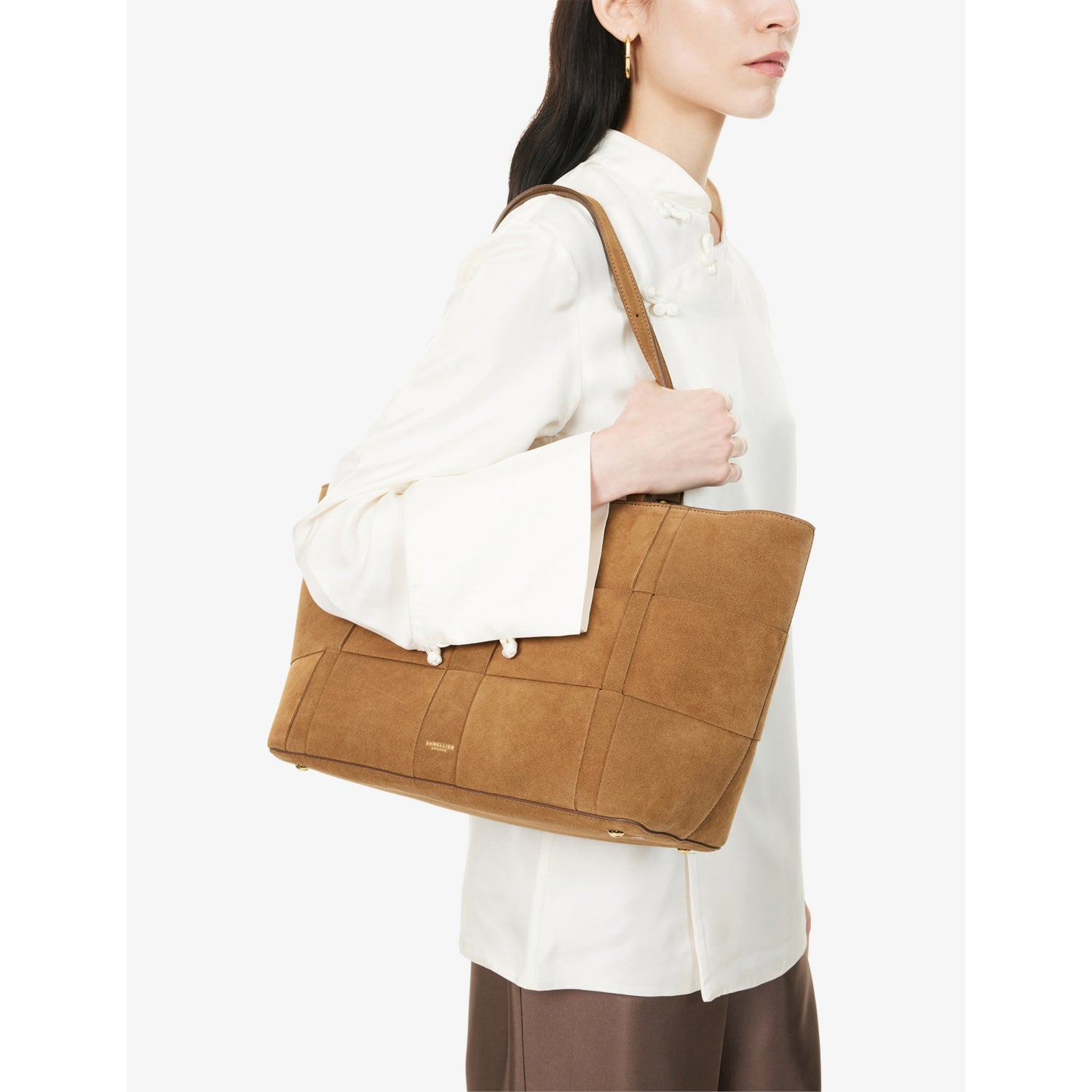 Demellier Florence leather tote bag, imported from the UK