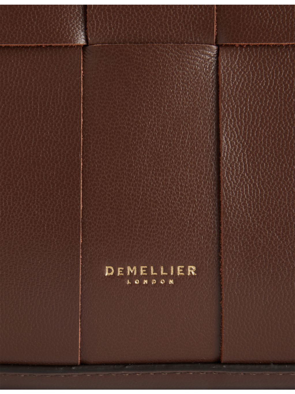 Demellier Florence leather tote bag with top handles, imported from the UK