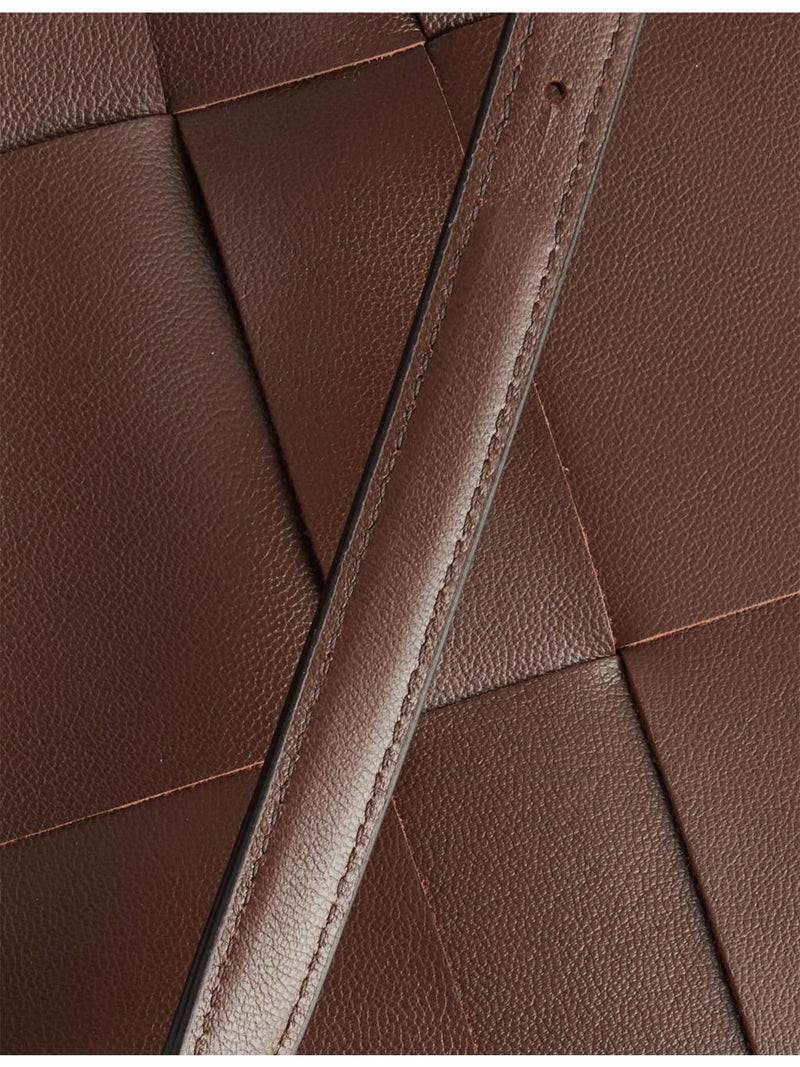 Demellier Florence leather tote bag with top handles, imported from the UK