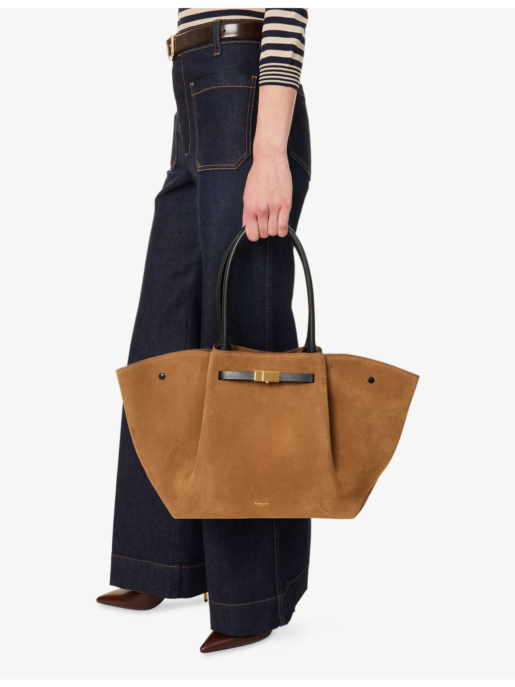 DeMellier New York leather tote bag, imported from the UK