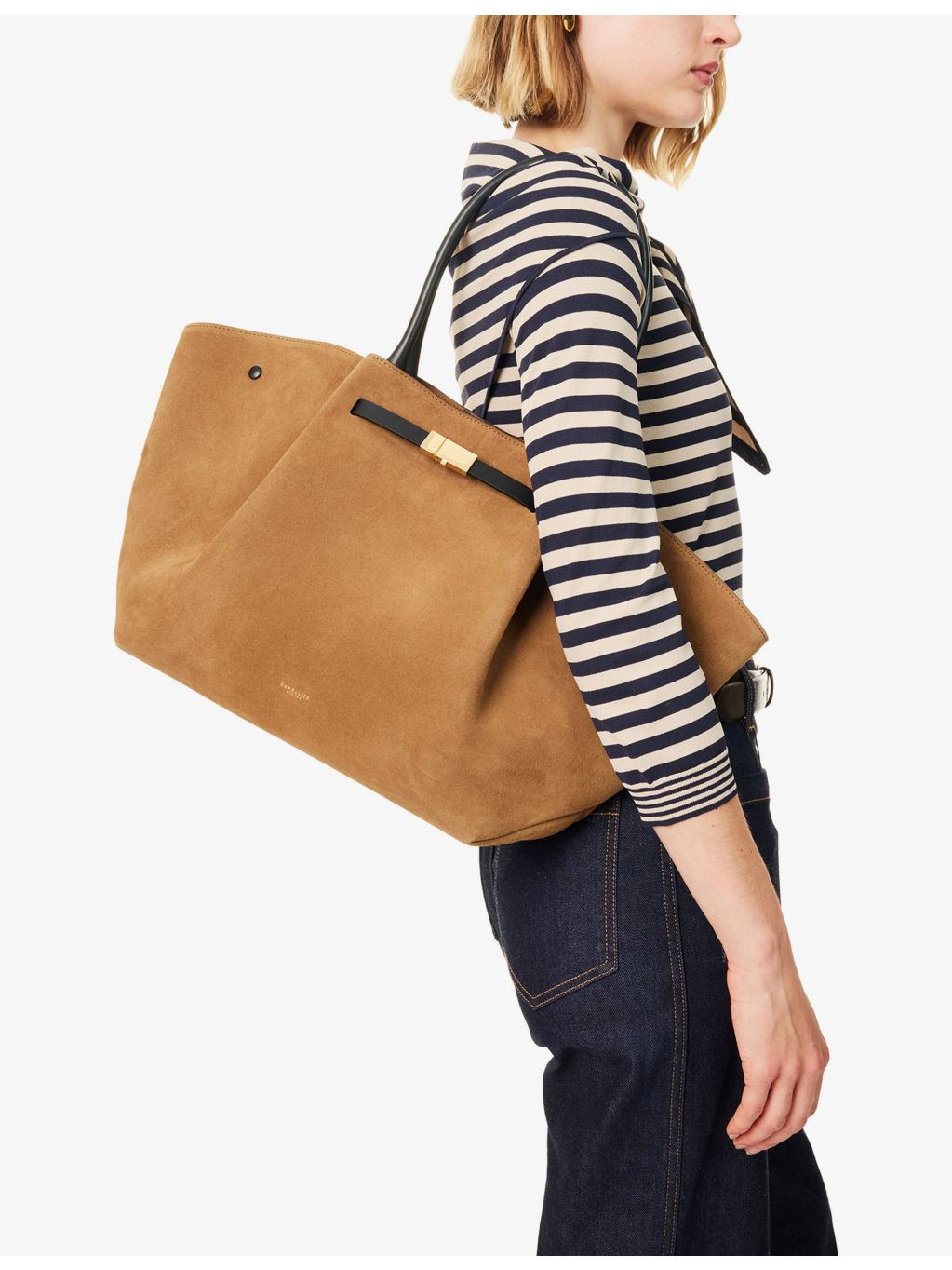 DeMellier New York leather tote bag, imported from the UK