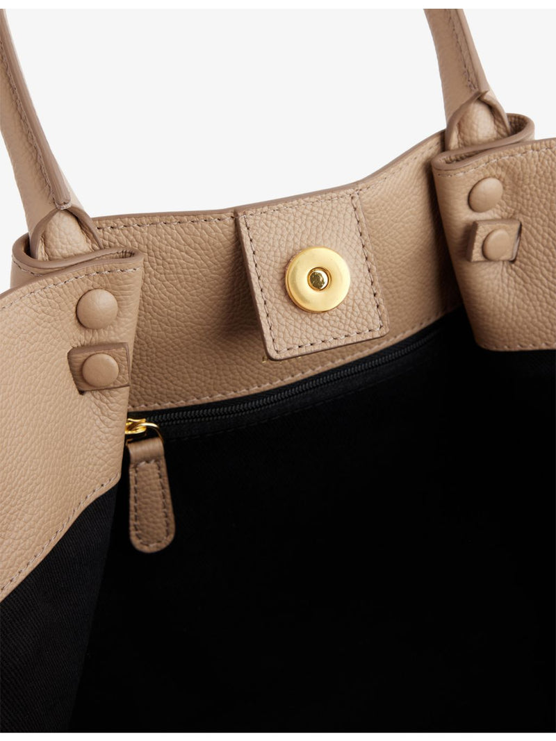Demellier Midi New York leather tote bag (British brand)