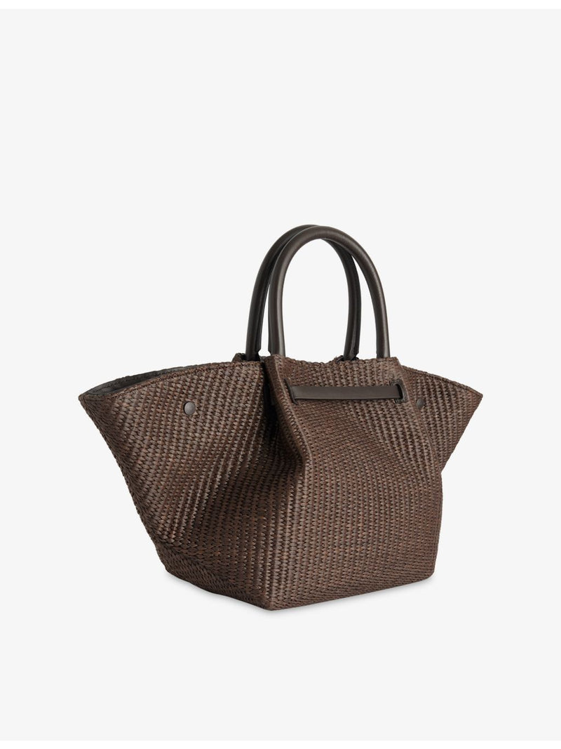 Demellier Midi New York raffia tote bag - British product