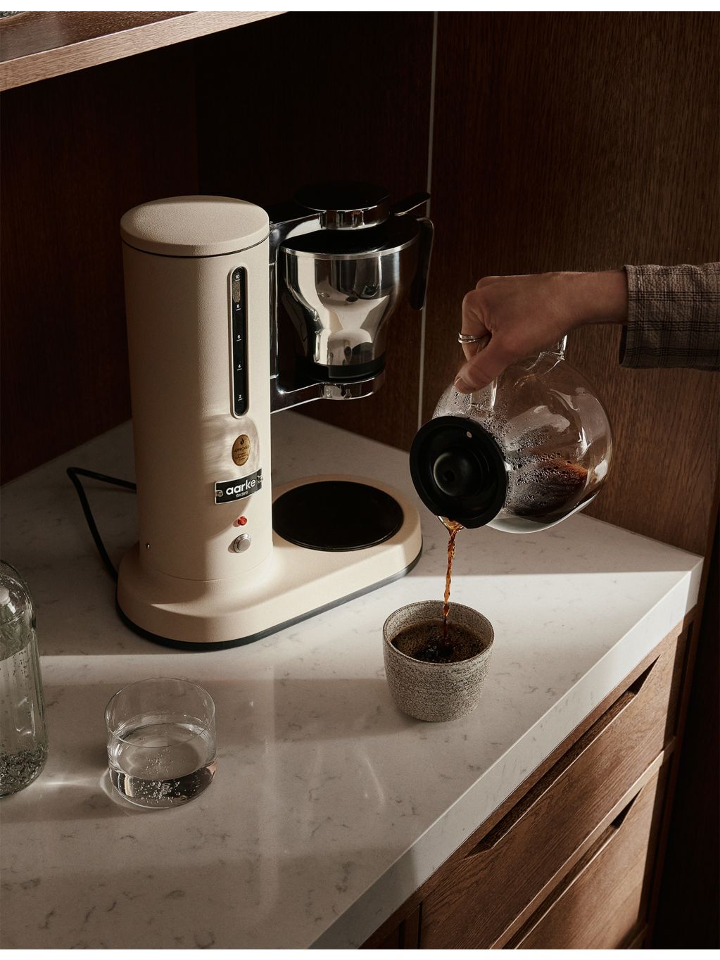 Aarke electric drip coffee brewer stainless steel finish - British product