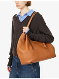 Strathberry Barra grained leather tote bag, imported from the UK