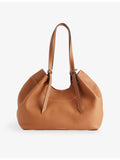 Strathberry Barra grained leather tote bag, imported from the UK