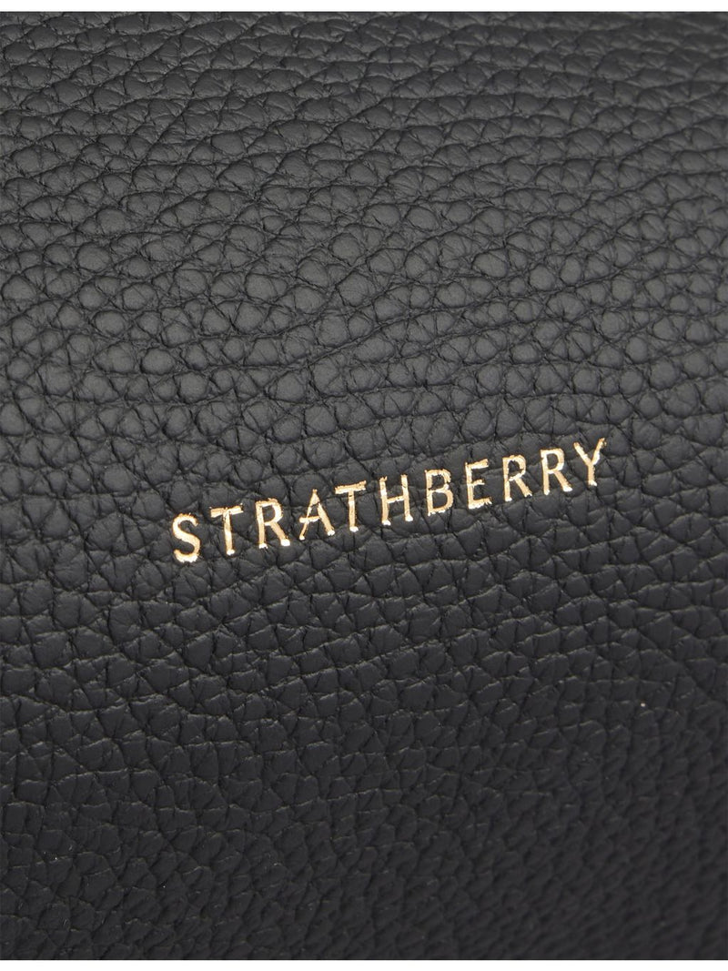 Strathberry Barra logo-plaque leather tote bag - British product
