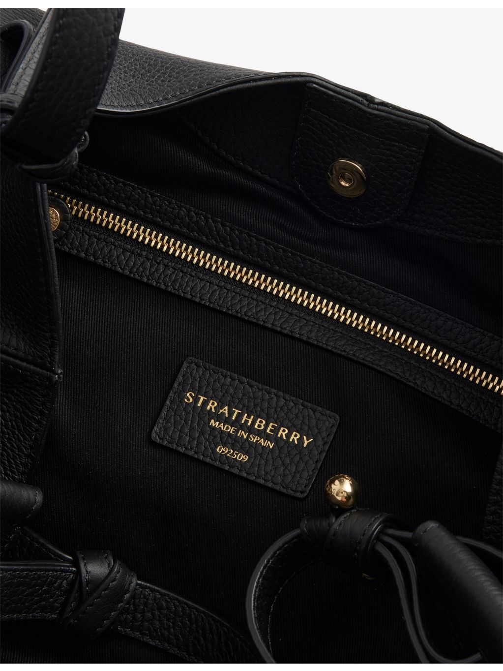 Strathberry Barra logo-plaque leather tote bag - British product