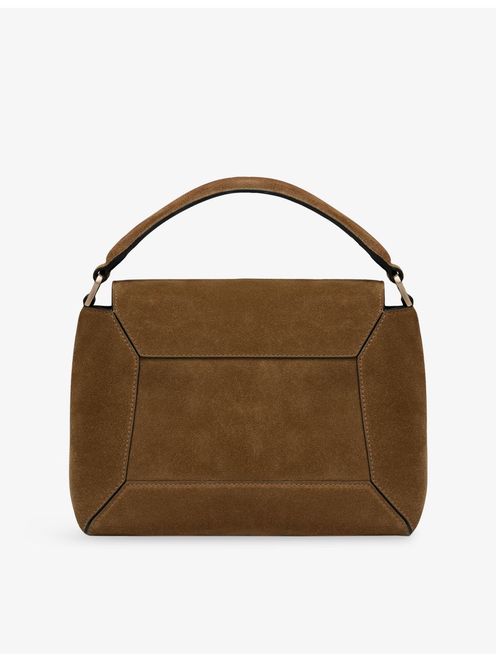 Strathberry suede top handle handbag with adjustable strap - British brand