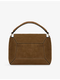 Strathberry suede top handle handbag with adjustable strap - British brand