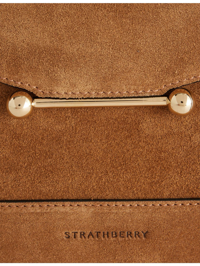 Strathberry Mosaic suede top-handle bag (British brand)