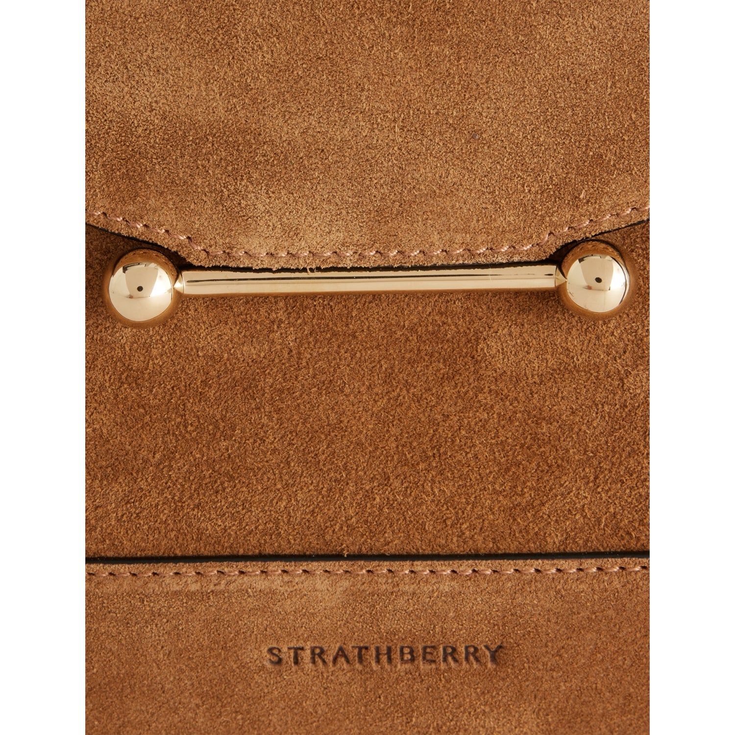 Strathberry Mosaic suede top-handle bag (British brand)