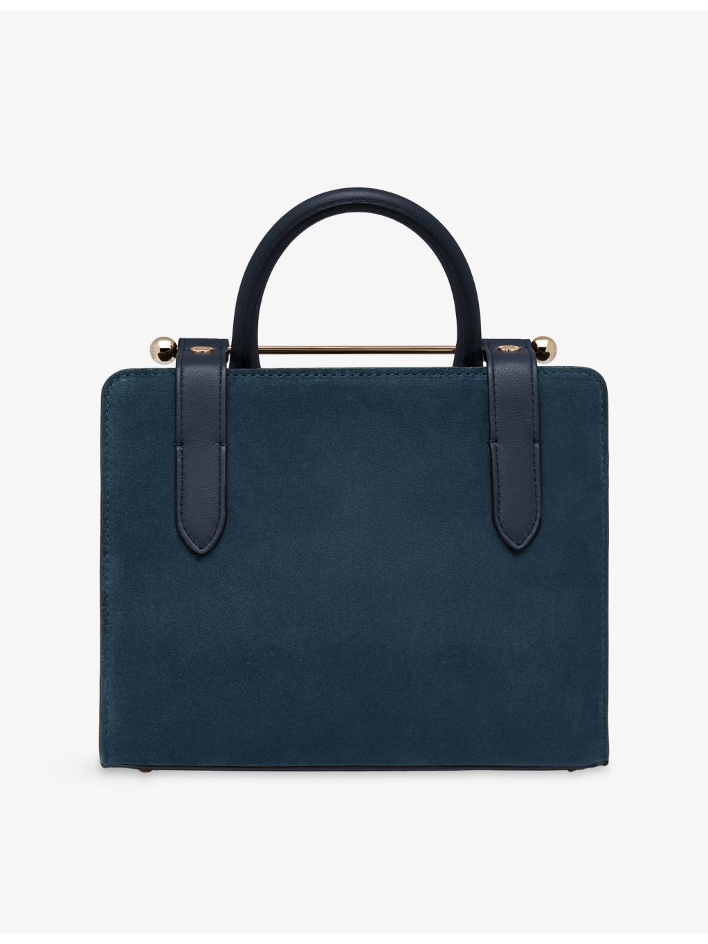 Strathberry mini tote suede top-handle bag - British product