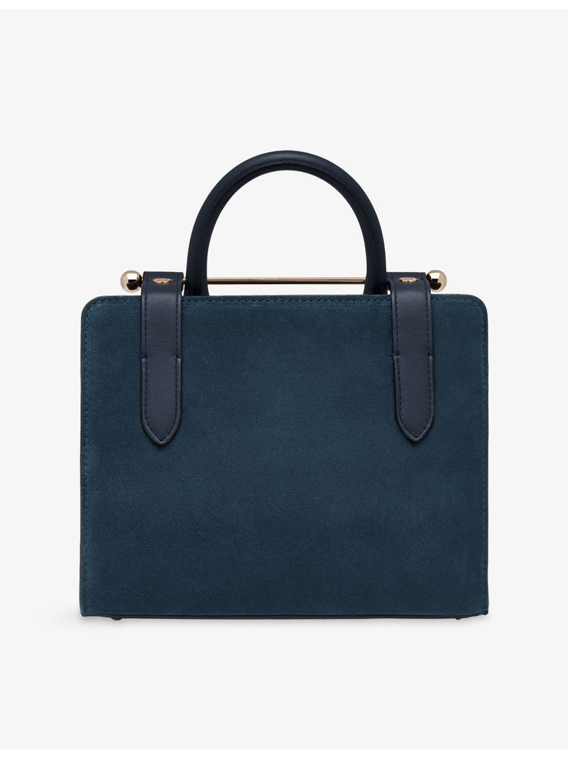 Strathberry mini tote suede top-handle bag - British product
