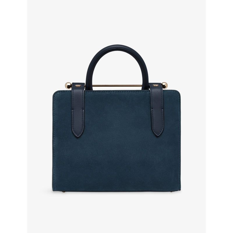 Strathberry mini tote suede top-handle bag - British product
