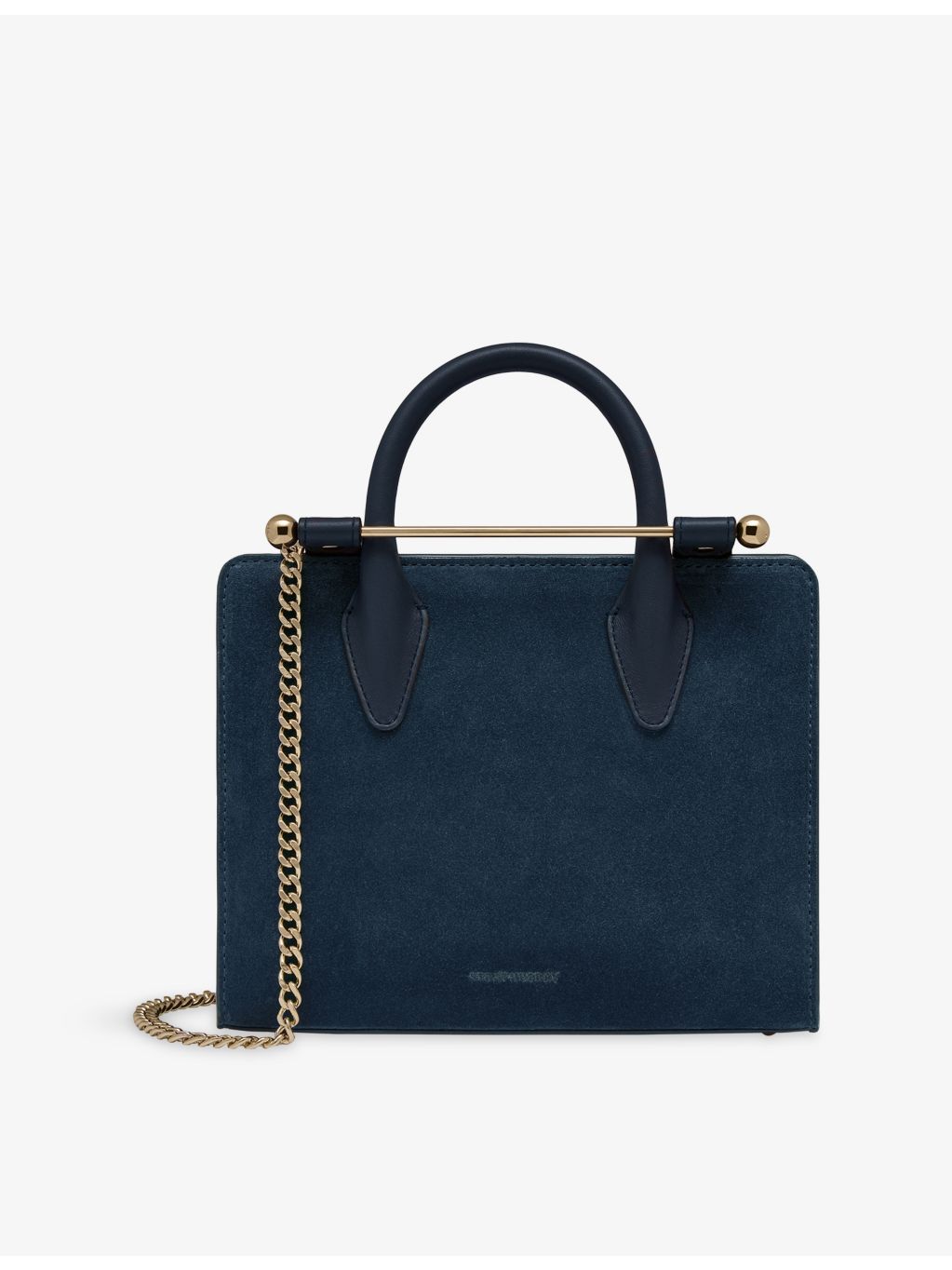 Strathberry mini tote suede top-handle bag - British product