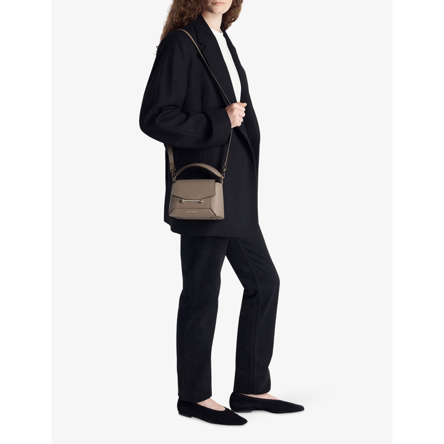 Strathberry Mosaic Nano top-handle bag, imported from the UK