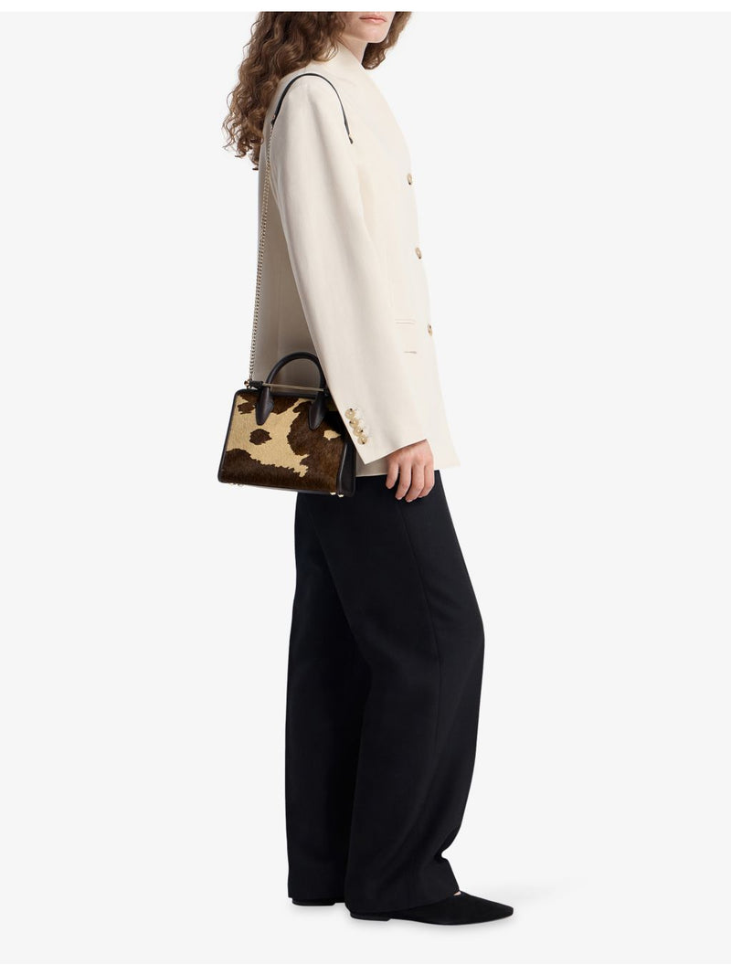 Strathberry mini tote pony hair top-handle bag, UK version