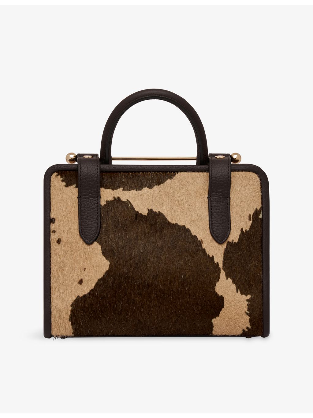 Strathberry mini tote pony hair top-handle bag, UK version