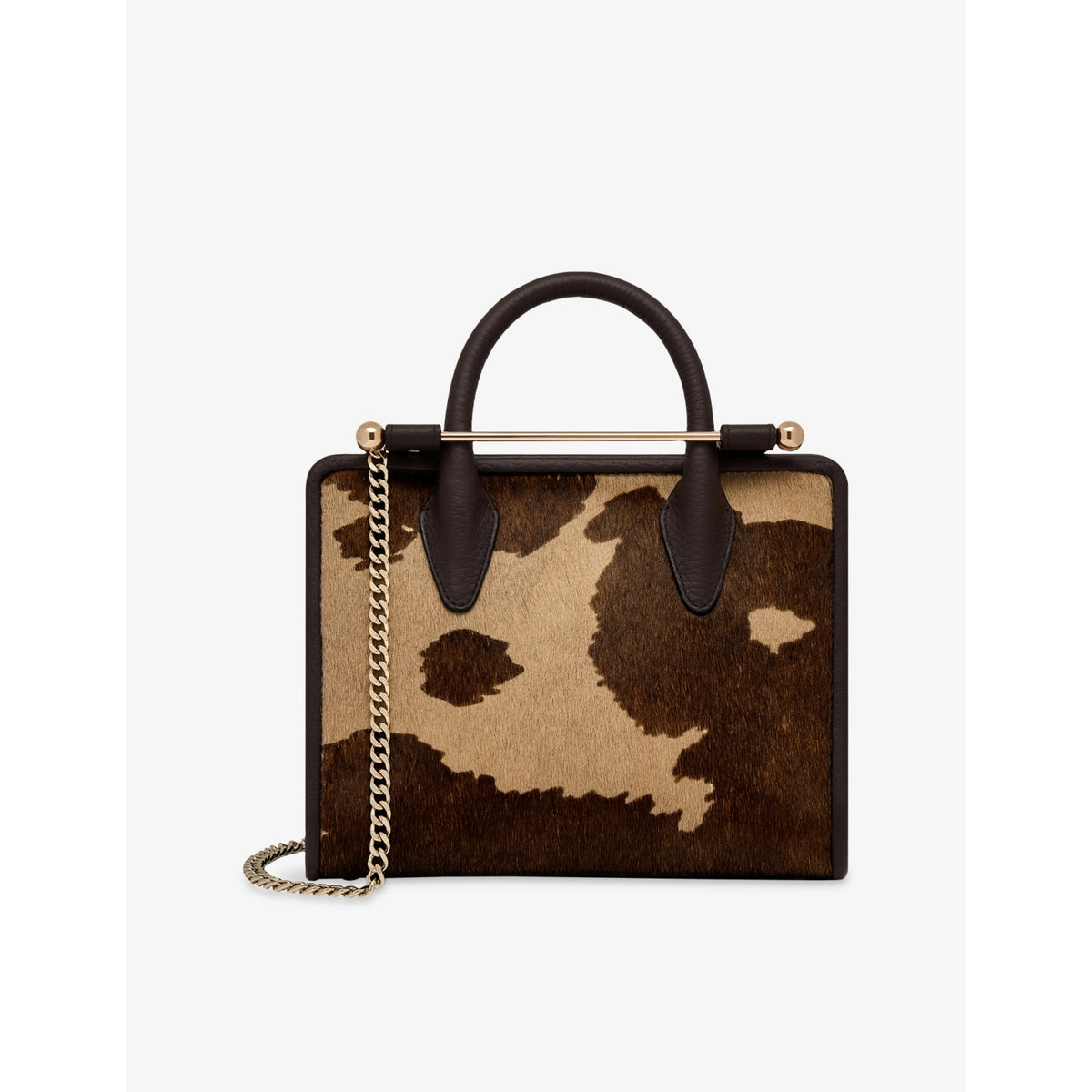 Strathberry mini tote pony hair top-handle bag, UK version
